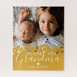 We Love You Grandma Photo Jigsaw Puzzle
