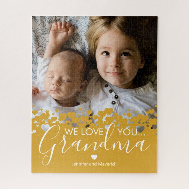 We Love You Grandma Photo Jigsaw Puzzle (Vertical)