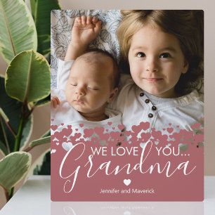 We Love You Grandma Photo Plaque