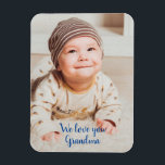 We Love You Grandma Photograph with Typography Mag Magnet<br><div class="desc">We Love You Grandma Photograph with Typography magnet.</div>