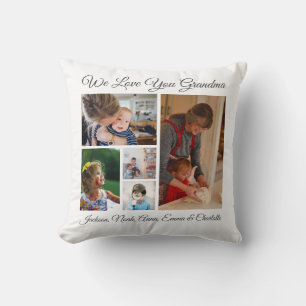 We Love You Grandma Throw Pillow