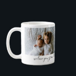 We Love You Grandpa 2 Photo Personalized Mugs<br><div class="desc">We Love You Grandpa 2 Photo Personalized Mugs</div>