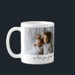 We Love You Grandpa 2 Photo Personalized Mugs<br><div class="desc">We Love You Grandpa 2 Photo Personalized Mugs</div>