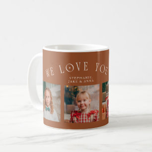 We Love You Grandpa 4-Photo Terracotta Coffee Mug