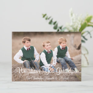 We Love You Grandpa Father's Day Card