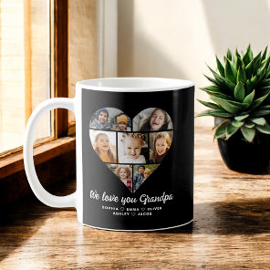 We Love You Grandpa Heart Instagram Photo Coffee Mug