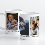 We Love You Grandpa Personalized Custom Mug<br><div class="desc">Personalize this mug and give it as a wonderful and thoughtful gift!</div>