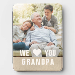 We Love You Grandpa Personalized Family Photo Kindle Cover