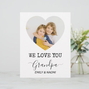 We Love You Grandpa   Personalized Letterhead