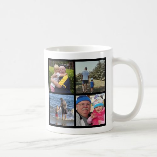 We love you Grandpa Personalized Photo Collage Coffee Mug