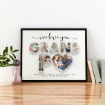 We Love You Grandpa Photo Collage Poster<br><div class="desc">A heartfelt photo collage gift for Grandpa,  perfect for birthdays,  Father's Day,  or just to say “we love you.” Customize with your favorite photos and create a keepsake he’ll treasure forever.</div>