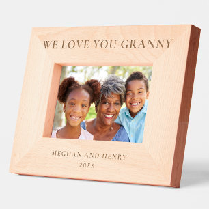 We Love You Granny Personalized Photo Frame Gift