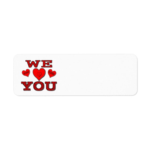 We Love You Label (Front)