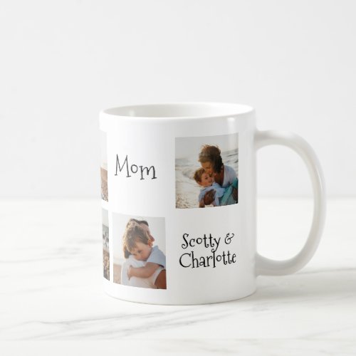 We Love You Lots Mom Personalized Modern Photo Coffee Mug