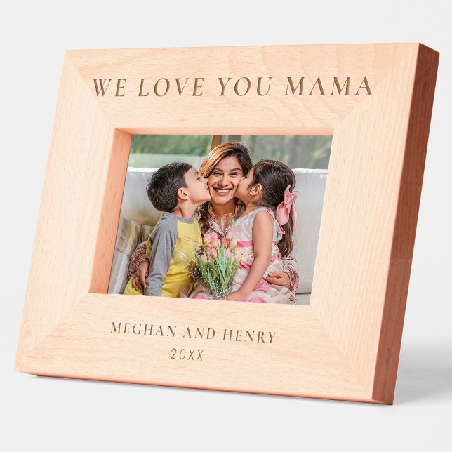 We Love You Mama Personalized Photo Frame Gift (Creator Uploaded)