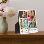 We Love You Mimi  | Grandkids 4 Photo Collage Plaque<br><div class="desc">Mimi We Love You | Grandkids 4 Photo Collage Plaque -- Make your own 4 picture frame  personalized with 4 favorite grandchildren photos and names.	
Makes a treasured keepsake gift for grandmother for birthday, mother's day, grandparents day and other special days.</div>