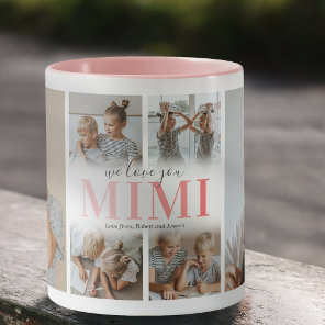 We Love You Mimi Photo Collage Mug