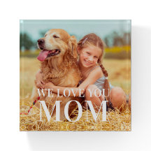 We Love You Mom Child Photo