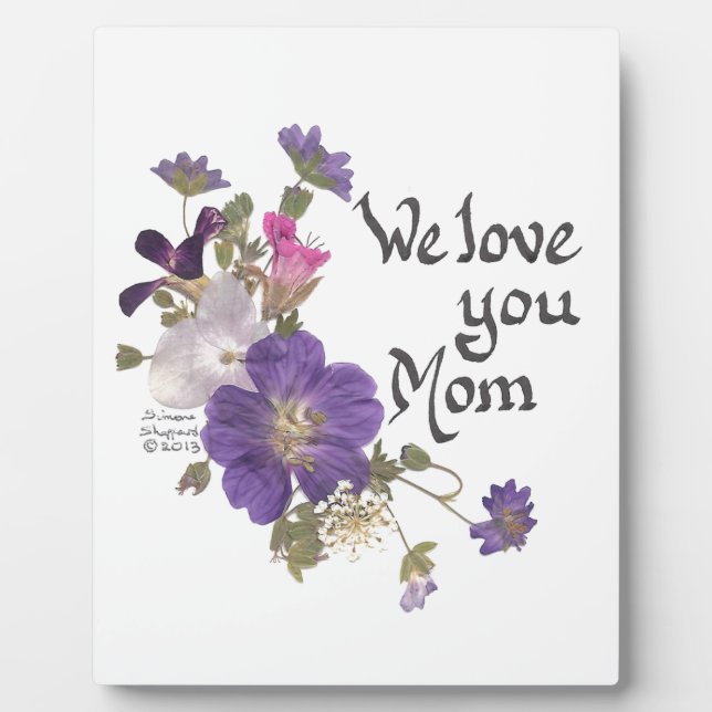 We love you Mom gifts Plaque (Front)