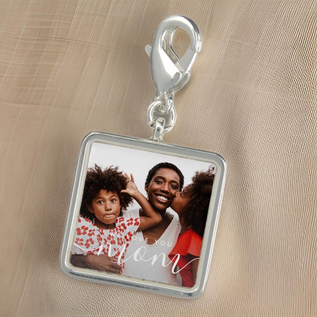 We Love You Mom Modern Classic Photo Charm (Creator Uploaded)