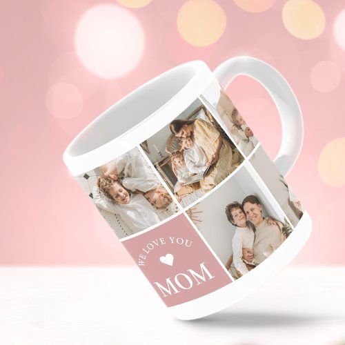 We Love You Mom Personalized Photo Coffee Mug