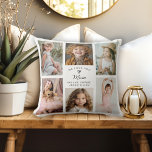We Love You Mom Photo Collage Keepsake Throw Pillow<br><div class="desc">A cute 6-photo collage custom pillow for Mom with favorite pictures of her precious children makes a wonderful gift at Christmas or Mother's Day. Personalize this pillow with your selected photos as well as the children's names in the text template. The white background goes well with many decor styles and...</div>