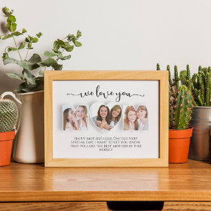 We Love You Mom Photo Collage Poster