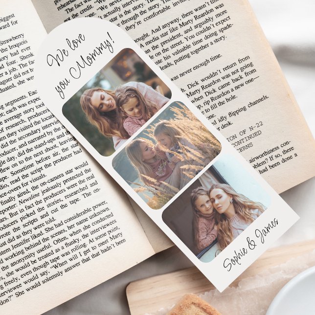 We Love You Mommy Custom Photo Keepsake Bookmarks (Creator Uploaded)