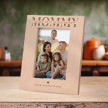 We Love You Mommy Engraved Frames<br><div class="desc">Elegant mom etched photo frame featuring the title "mommy",  the saying "we love you to the moon and back",  a love heart,  and the childrens names.</div>