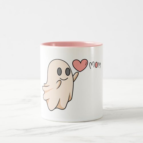 we love you mommy_ghost Two_Tone coffee mug