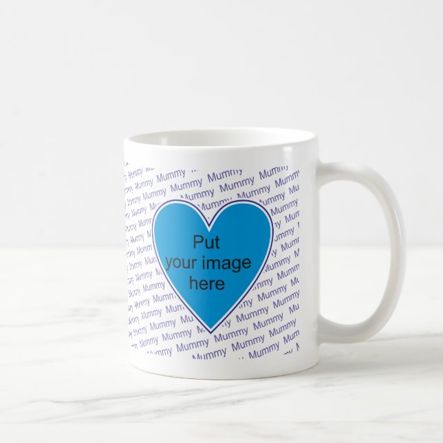 We love you Mommy - personalize with photo Coffee Mug (Right)