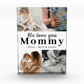 We Love You Mommy Personalized Photo Collage