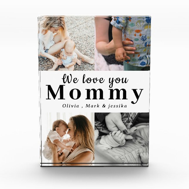 We Love You Mommy Personalized Photo Collage  (Front)