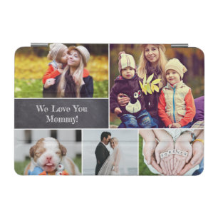 We love you Mommy Photo Collage chalkboard iPad Mini Cover