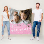 We Love You Mommy Photo Fleece Blanket<br><div class="desc">Cherish your one-of-a-kind family moments with our Mom Gift Fleecy Blanket – a warm and thoughtful gift specially designed to celebrate moms. Featuring a heartwarming photo of your children, a beautiful modern pink heart border, the endearing statement 'we love you mommy, ' and personalized with your kids' names. It's more...</div>