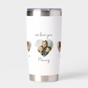 We Love You Mommy Water Bottle Personalized Gift Insulated Tumbler