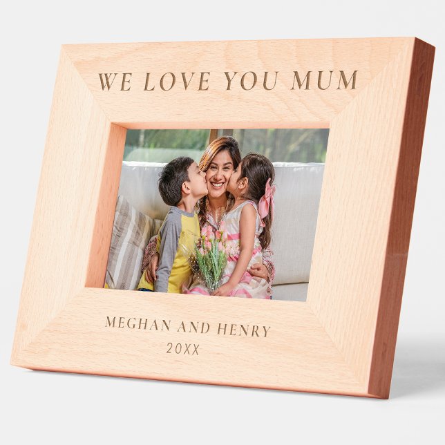 We Love You Mum Personalized Photo Frame Gift Engraved Frames (Creator Uploaded)