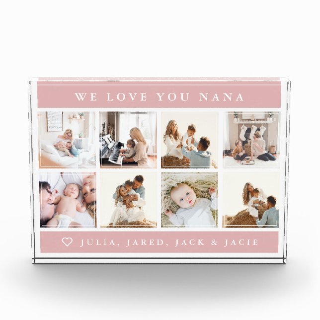 We Love You Nana Acrylic Award (Front)