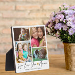 We Love You Nana | Grandkids 4 Photo Collage Plaque<br><div class="desc">We Love You Nana  | Grandkids 4 Photo Collage Plaque -- Make your own 4 picture frame  personalized with 4 favorite grandchildren photos and names.	
Makes a treasured keepsake gift for grandmother for birthday, mother's day, grandparents day and other special days.</div>