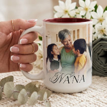 We Love You Nana Heart Photo Collage Keepsake Gift