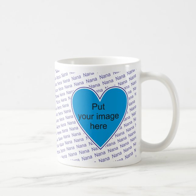 We love you Nana - personalize with photo Coffee Mug (Right)