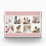 We Love You Nonna Acrylic Award<br><div class="desc">Give this lovely photo gift to your favorite person!</div>