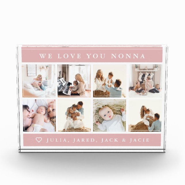 We Love You Nonna Acrylic Award (Front)