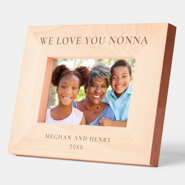 We Love You Nonna Personalized Photo Frame Gift (Creator Uploaded)