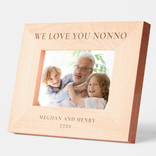 We Love You Nonno Personalized Photo Frame Gift