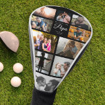 We Love you Papa Family Photo Collage Cool Trendy Golf Head Cover<br><div class="desc">Surprise your dad this Father's Day with a personalized Golf head cover with his favorite photos of his loved ones. Your custom message and names surrounded by 10 family pictures within a modern script typography design. We love you,  Papa!</div>