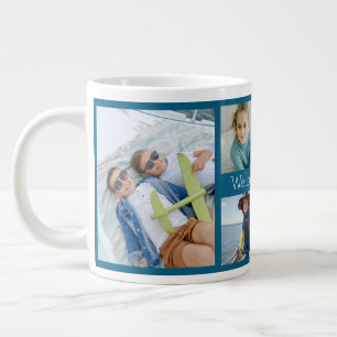 We Love You Papa Grandfather 6 Photo  Giant Coffee Mug