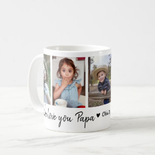 We Love You Papa Happy Father's Day 2023 5 Photo Coffee Mug