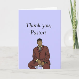 We love you Pastor Letterpress Thank You Card
