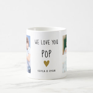We Love You Pop 3 Photo Collage Grandpa Coffee Mug